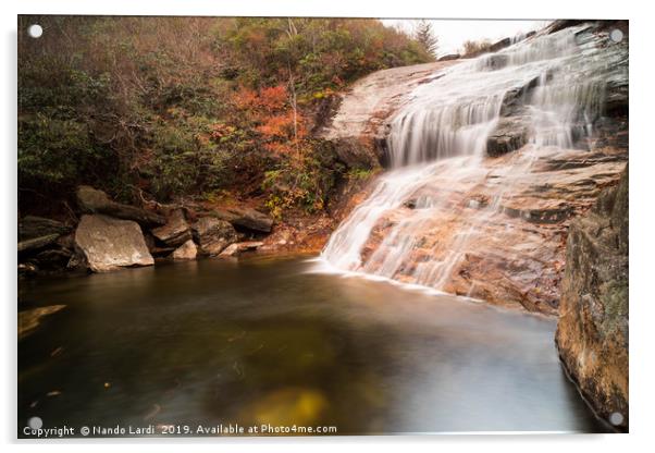 Graveyard Fields Lower Falls Acrylic by DiFigiano Photography