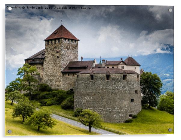 Vaduz Castle Acrylic by DiFigiano Photography