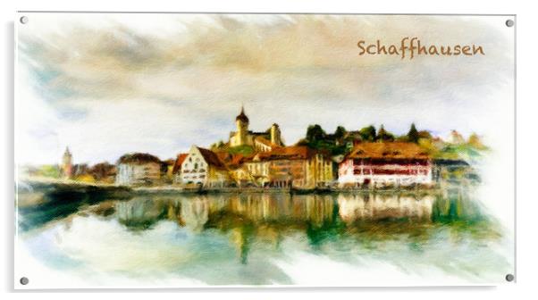 Schaffhausen Cityscape 1 Acrylic by DiFigiano Photography