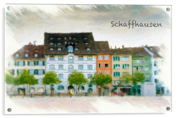 Schaffhausen Cityscape 3 Acrylic by DiFigiano Photography
