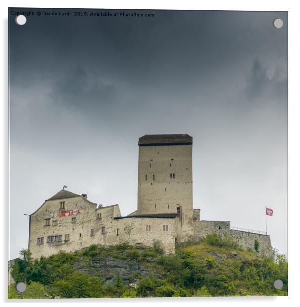 Sargans Castle Acrylic by DiFigiano Photography