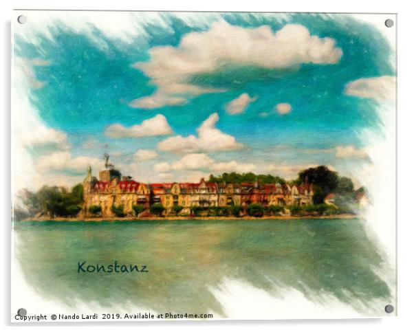 Konstanz Cityscape Acrylic by DiFigiano Photography