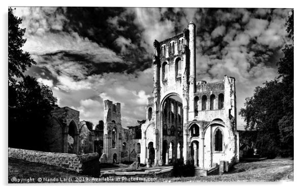 Abbaye de Jumieges 2 Acrylic by DiFigiano Photography