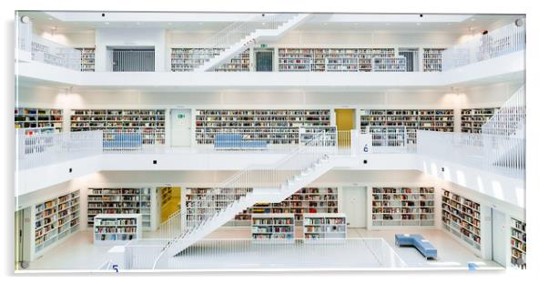 Stuttgart Municipal Library Acrylic by DiFigiano Photography