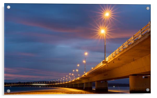 Arosa Island Bridge Acrylic by DiFigiano Photography