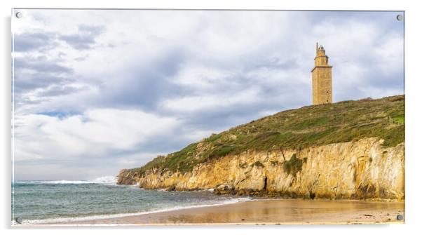 Tower of Hercules Acrylic by DiFigiano Photography
