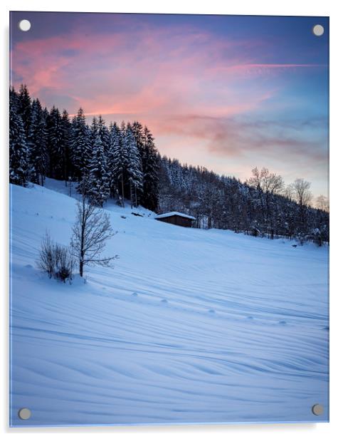 Niederau, Tirol Mountains, Austria Acrylic by Phil Spalding