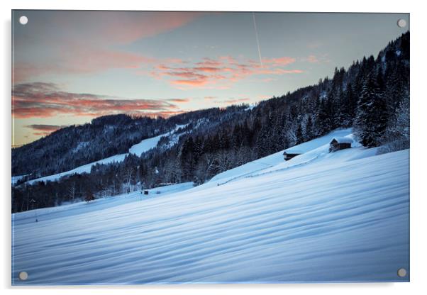 Niederau, Tirol Mountains, Austria Acrylic by Phil Spalding