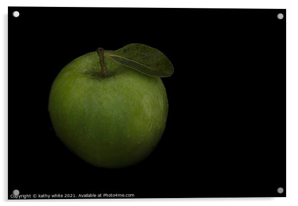 fresh fruit, fresh apple Acrylic by kathy white