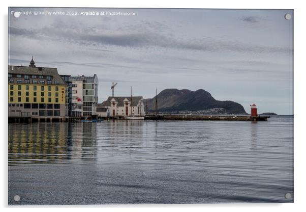 Alesund norway Acrylic by kathy white