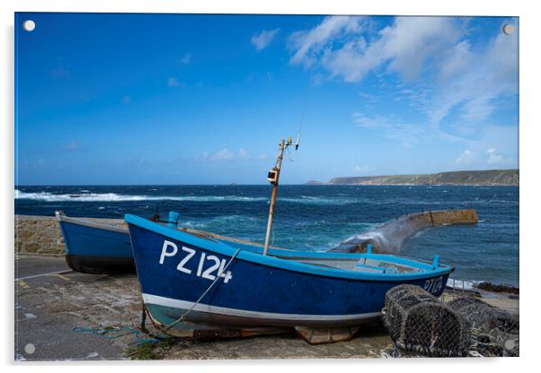  Sennen Cove Cornwall, Acrylic by kathy white