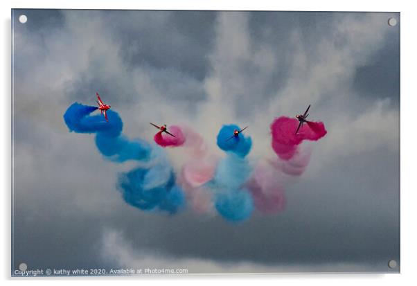 Majestic, Red Arrows Display Acrylic by kathy white