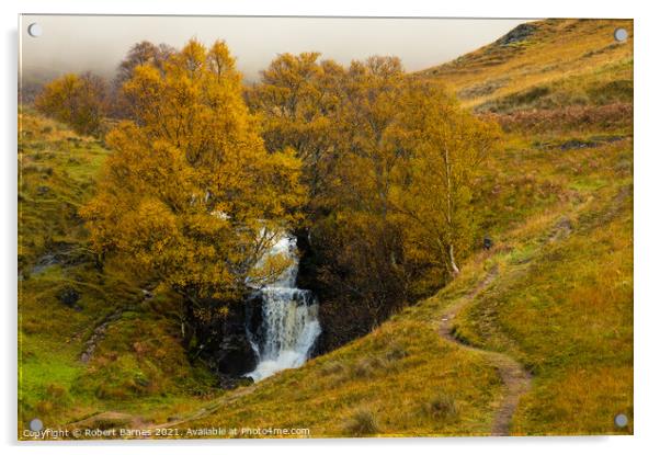 Highland Waterfalls Acrylic by Lrd Robert Barnes
