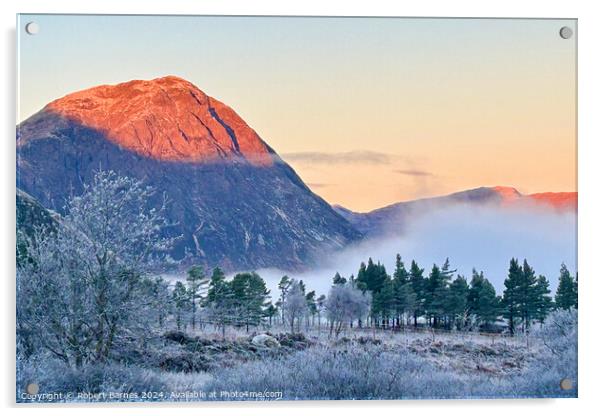 Glencoe in Winter Acrylic by Lrd Robert Barnes