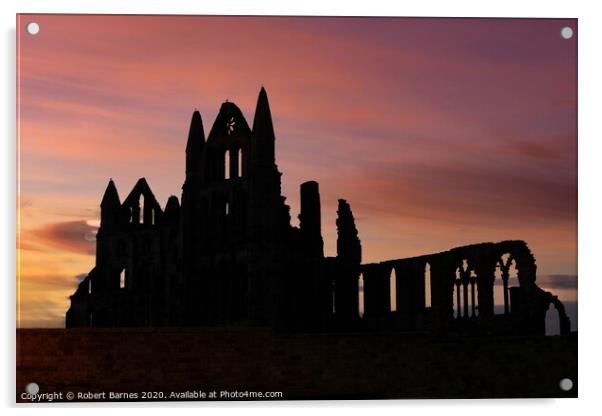 Morning at Whitby Abbey  Acrylic by Lrd Robert Barnes