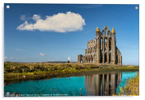 Whitby Abbey Reflections Acrylic by Lrd Robert Barnes