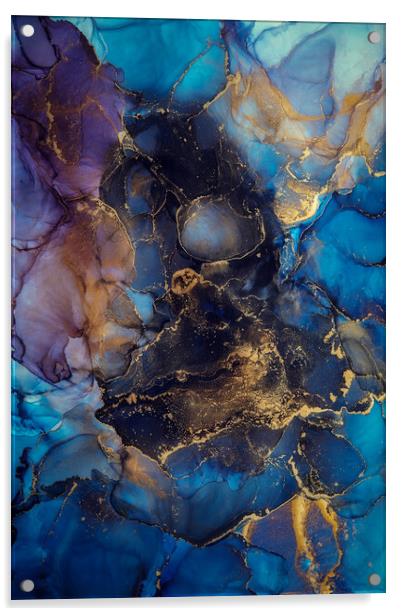 Blue Marble Acrylic by Steffen Gierok-Latniak