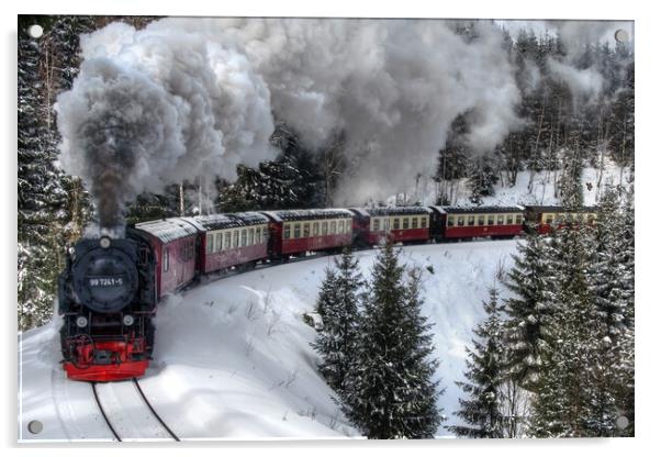 Winter Steam Acrylic by Steffen Gierok-Latniak