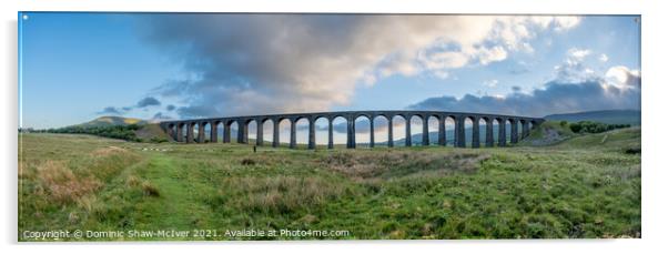 Ribblehead Viaduct Panorama Acrylic by Dominic Shaw-McIver