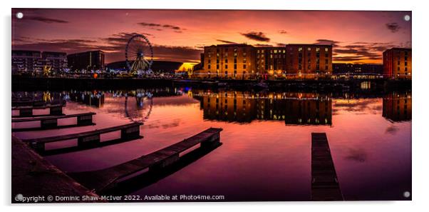 Salthouse Dock Reflections Acrylic by Dominic Shaw-McIver
