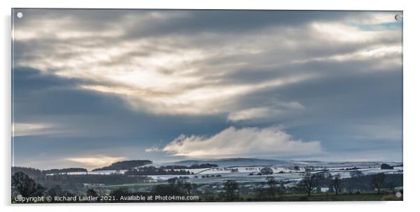 Winter Sky over Newsham Moor (1) Acrylic by Richard Laidler