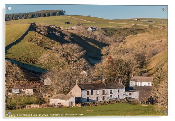 Dirt Pit Farm, Ettersgill, Teesdale Acrylic by Richard Laidler