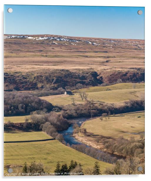 Holwick Fell from  Stonygill Head, Teesdale Acrylic by Richard Laidler