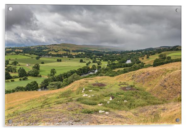 Squall Approaching Whistle Crag, Teesdale Acrylic by Richard Laidler