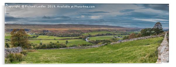 Upper Teesdale Panorama Acrylic by Richard Laidler