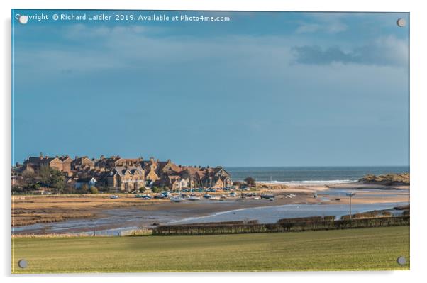 Alnmouth Northumberland Panorama Acrylic by Richard Laidler