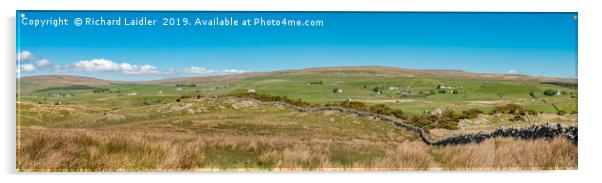 Upper Teesdale Panorama, Langdon Beck to Forest Acrylic by Richard Laidler