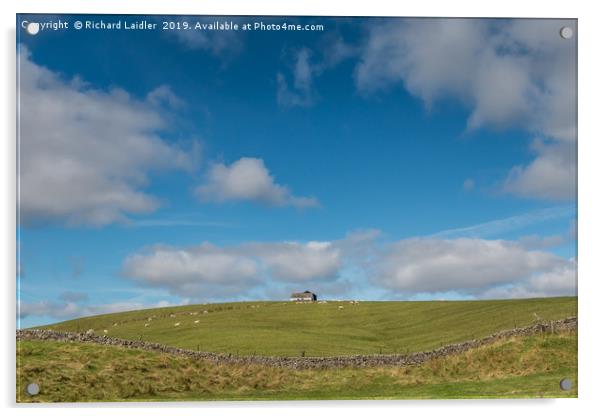 Hilltop Barn, Harwood, Upper Teesdale (1) Acrylic by Richard Laidler