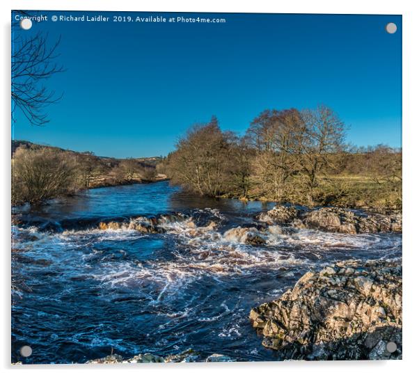 Winter Sun on the River Tees in Upper Teesdale Acrylic by Richard Laidler