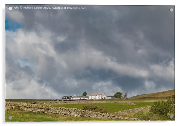 Wool Pits Hill Farm, Upper Teesdale Acrylic by Richard Laidler