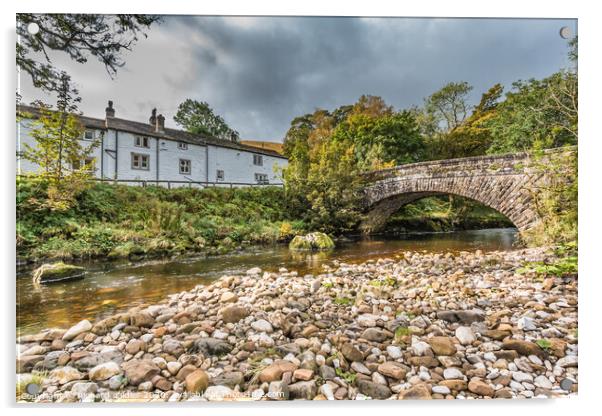 Hubberholme, Wharfedale, Yorkshire Dales Acrylic by Richard Laidler