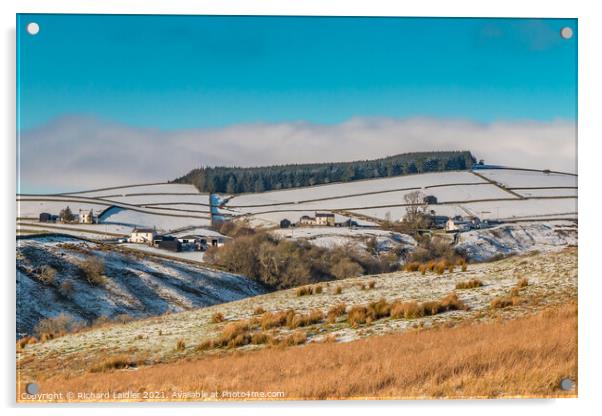 Over to Ettersgill from Ash Hill, Teesdale Acrylic by Richard Laidler