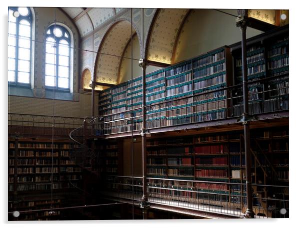 Library of the Rijksmuseum in Amsterdam, Netherlands Acrylic by Lensw0rld 