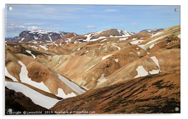 Beautiful and rugged landscape in Iceland Acrylic by Lensw0rld 
