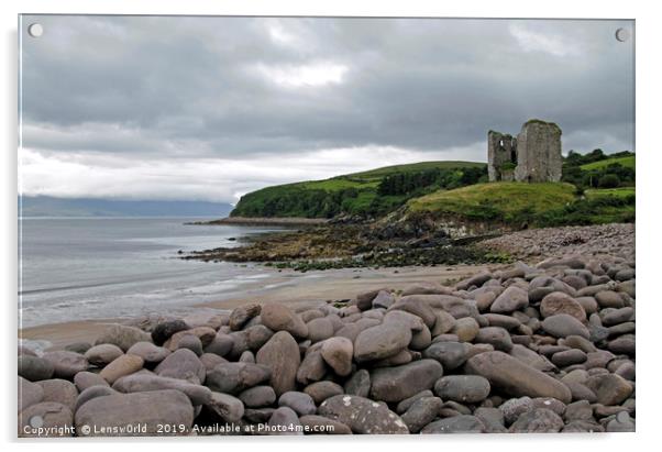 Ruin near the Irish coast Acrylic by Lensw0rld 