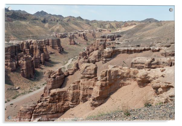 Charyn Canyon in Kazakhstan Acrylic by Lensw0rld 