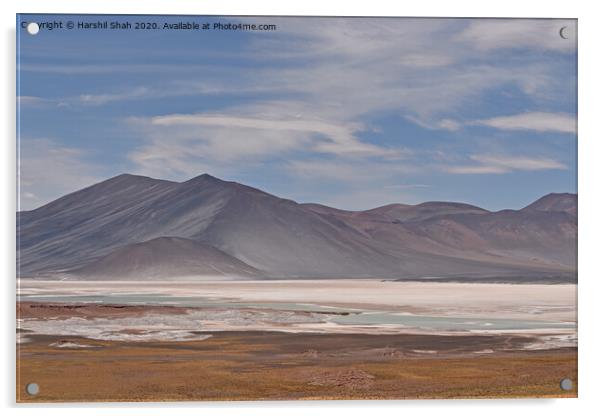 Atacama Desert in the Altiplano of Northern Chile Acrylic by Harshil Shah