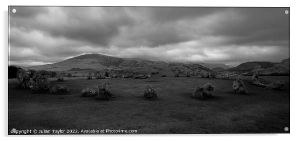 Castle Rigg Stone Circle, Lake District Acrylic by Jules Taylor