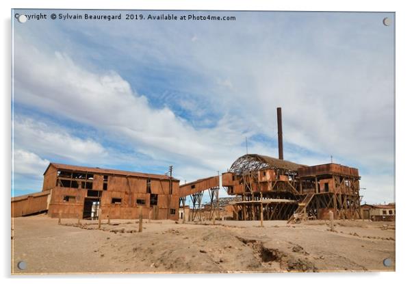 Abandoned factory, Santa Laura Acrylic by Sylvain Beauregard