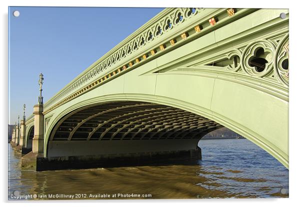 Westminster Bridge Acrylic by Iain McGillivray