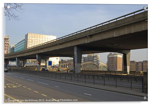 Highway Overpass Acrylic by Iain McGillivray