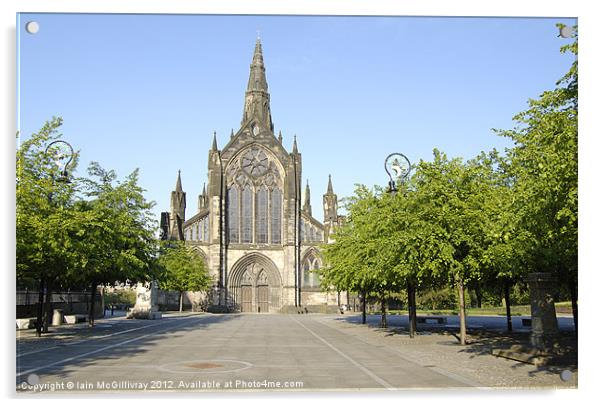 Glasgow Cathedral Acrylic by Iain McGillivray