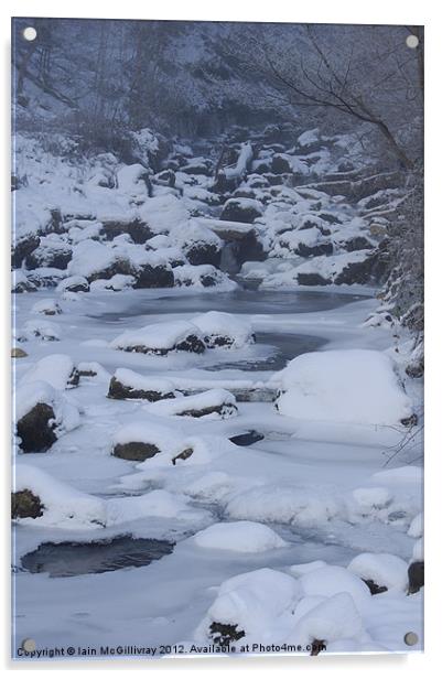 Frozen Stream Acrylic by Iain McGillivray