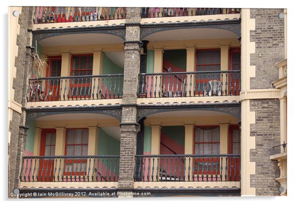 Apartment Balconies Acrylic by Iain McGillivray