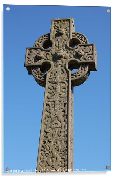 Celtic Cross Acrylic by Iain McGillivray