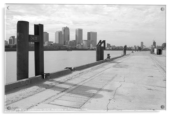 Docklands Skyline Acrylic by Iain McGillivray